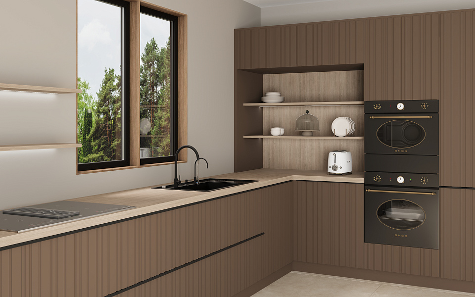 Кухня Line текстовая картинка